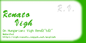 renato vigh business card